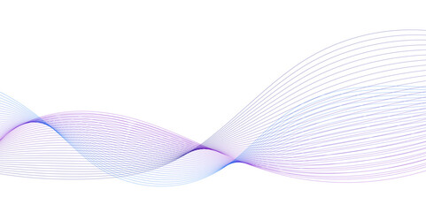 Fototapeta premium Abstract wave background with blue line pattern. Futuristic wave pattern. technology Dynamic concept. Vector illustration