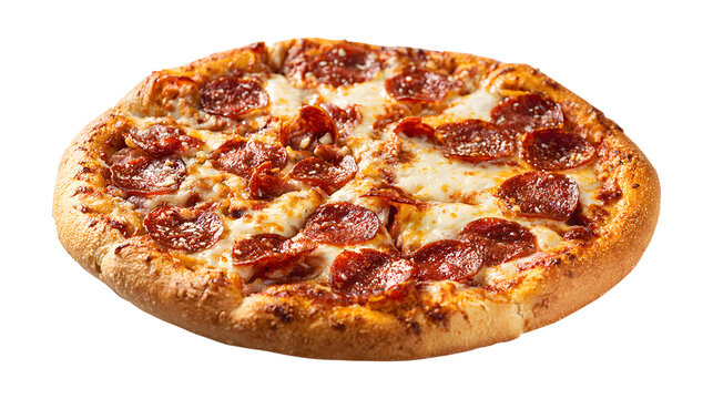 pepperoni pizza close-up delicious tasty piping hot