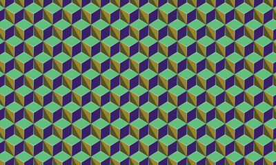 Seamless colourful abstract geometric pattern with circles and dots on a retro style vector background