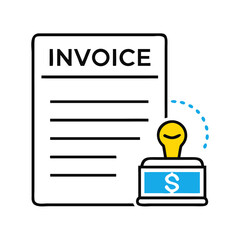 Invoice with Dollar Sign Icon: Exploring Billing, Financial Transactions, and Invoice Management