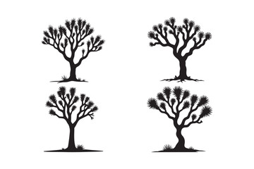 Obraz premium Joshua Tree Silhouettes Set