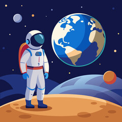 Obraz premium astronaut in space