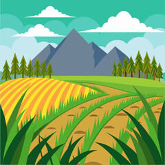 Obraz premium landscape with mountains