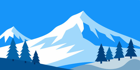 winter mountain landscape