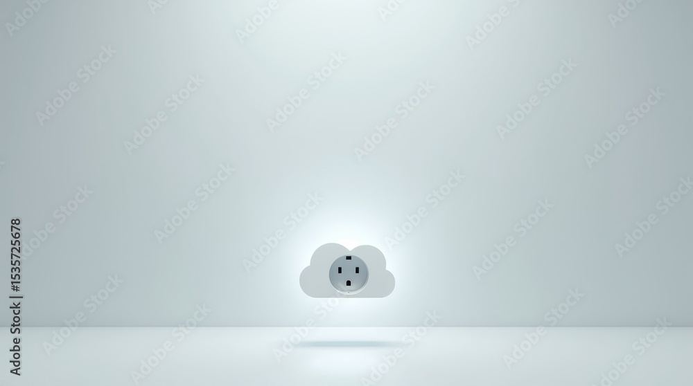 Poster modern concept of isolated digital connector for software visuals and network branding.