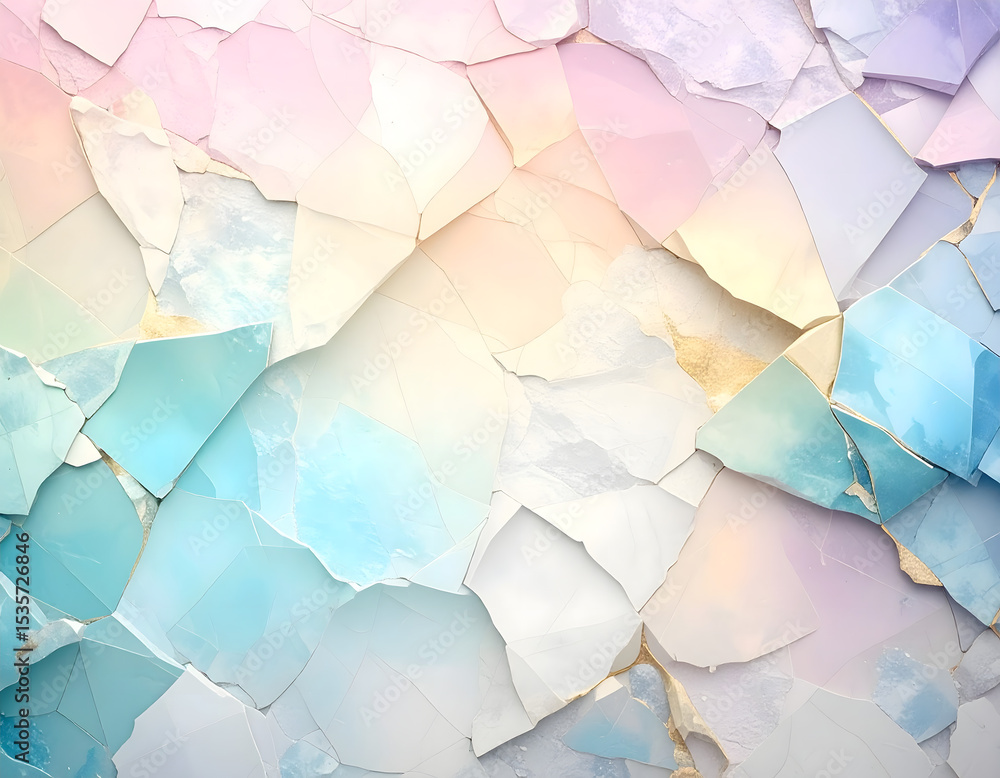 Aufkleber abstract pastel background with soft motion and fractured texture