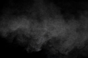 smoke on black background
