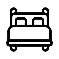 Bed Line Icon. Single icon, line vector icon