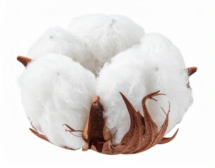 cotton buds on white background