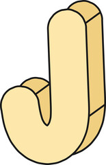 Colorful 3D Numbers and Letters