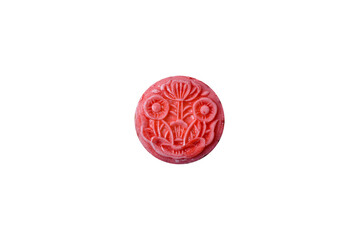 Chinese mooncake is an Asian sweet dessert. Asian mooncake as a background for your design