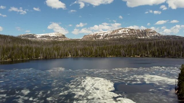 Drone Flyover of Trial Lake in Utah&rsquo;s Uinta Mountains