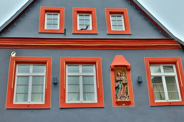 Malerische Altbaufassade im Zentrum von Offenburg