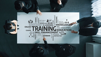 Collaborative Team Engaging in Training and Skill Enhancement Session Focused on Professional...