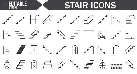 Stylized Staircase Designs for Building Blueprints