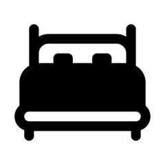 Bed Simple Glyph Icon. Single icon, glyph vector icon