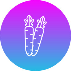 Obraz premium Carrot Icon
