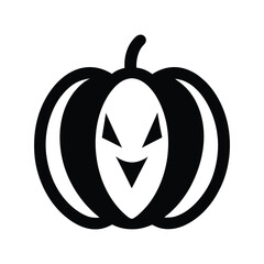 a vector illustration of a of halloween pumpkin on white background.eps
