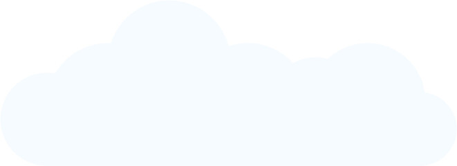 Minimal Small Cloud – Flat Weather and Nature Icon