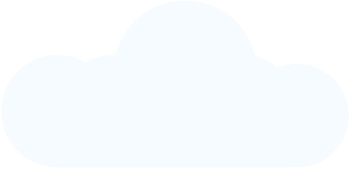 Minimal Small Cloud – Flat Weather and Nature Icon