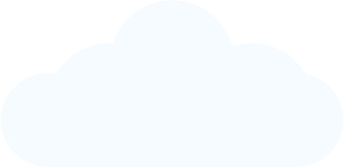 Minimal Cloud – Flat Sky Weather Vector