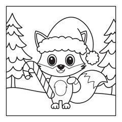 Christmas, black and white christmas coloring pages, christmas coloring book, holiday, bold and easy cute christmas coloring pages, line art, illustration, coloring book, coloring pages