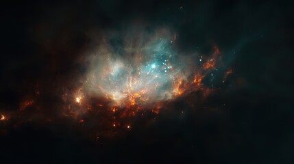Naklejka premium space cosmos universe nebula galaxy