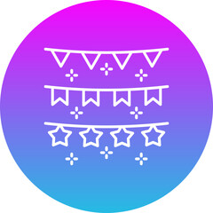 Obraz premium Bunting Icon