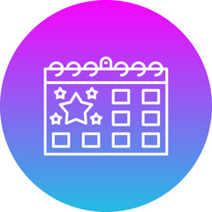 Fototapeta premium Calendar Icon