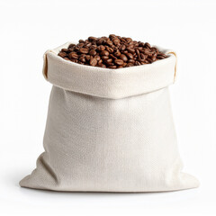 mockup coffee jute bag isolated