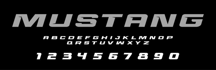 Mustang GT lettering vector graphic apparel clothing prints eps svg png. Typography Fonts graphics designs posters stickers. Download it Now in high resolution format and print it in any size
