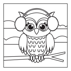 Christmas, black and white christmas coloring pages, christmas coloring book, holiday, bold and easy cute christmas coloring pages, line art, illustration, coloring book, coloring pages