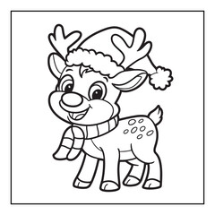 Christmas, black and white christmas coloring pages, christmas coloring book, holiday, bold and easy cute christmas coloring pages, line art, illustration, coloring book, coloring pages