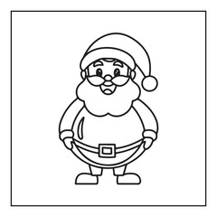 Christmas, black and white christmas coloring pages, christmas coloring book, holiday, bold and easy cute christmas coloring pages, line art, illustration, coloring book, coloring pages
