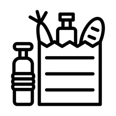 GroceryBag line icon
