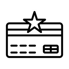 LoyaltyCard line icon