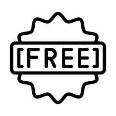 FreeSample line icon