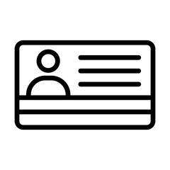 MembershipCard line icon