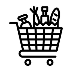 TrolleyFull line icon