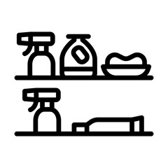 ToiletriesShelf line icon