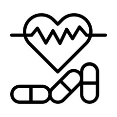 HealthSupplements line icon