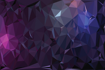 Abstract geometric background featuring a purple and pink triangle pattern, perfect for a modern vector wallpaper design or artistic mosaic illustration