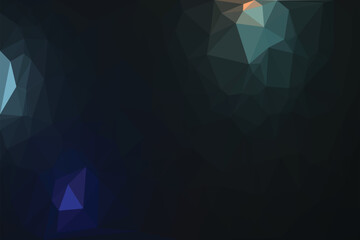 Obraz premium Abstract blue background with glowing geometric patterns and flowing light waves