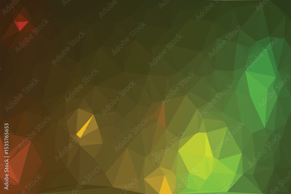 Poster abstract geometric triangle pattern with colorful polygonal mosaic design for a futuristic crystal b
