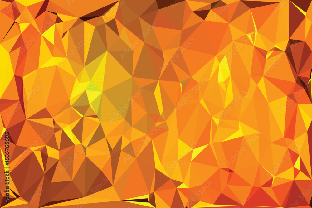 Poster abstract geometric triangle pattern with colorful polygon shapes creates a futuristic crystal mosaic