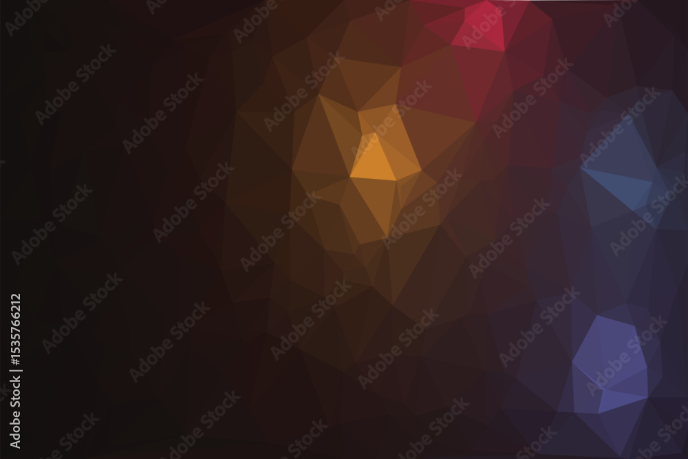 Poster abstract colorful background vector illustration featuring a geometric mosaic triangle pattern with 