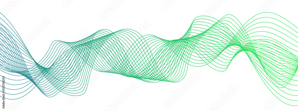 Aufkleber technology abstract wave energy flow frequency digital wavey lines. business illustration pattern of