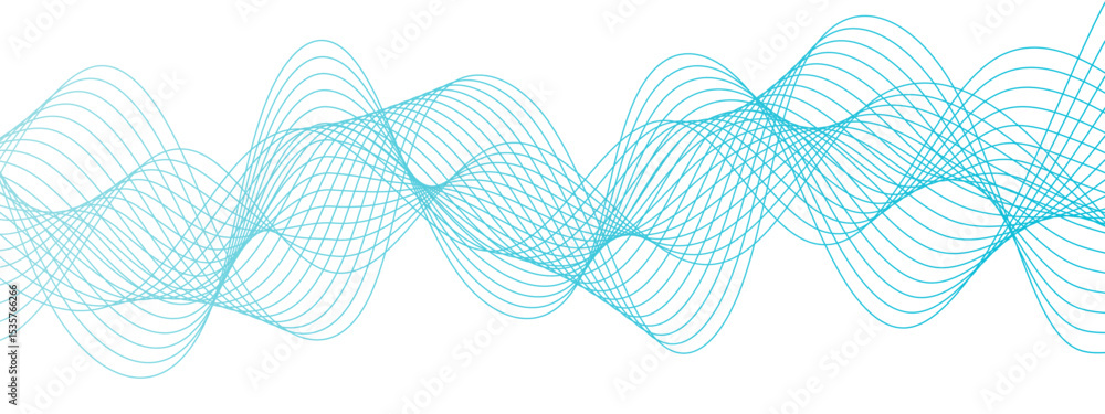 Aufkleber technology abstract wave energy flow frequency digital wavey lines. business illustration pattern of