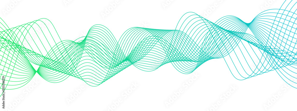Aufkleber technology abstract wave energy flow frequency digital wavey lines. business illustration pattern of