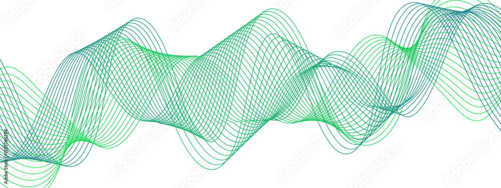 Aufkleber technology abstract wave energy flow frequency digital wavey lines. business illustration pattern of